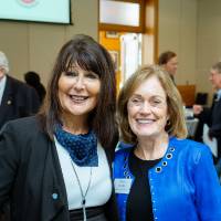 President Philomena V. Mantella posing with Donna Brooks at the Foundation Annual Meeting